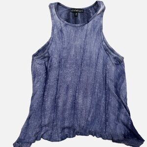 Blue washed Derek Heart Tank top size M